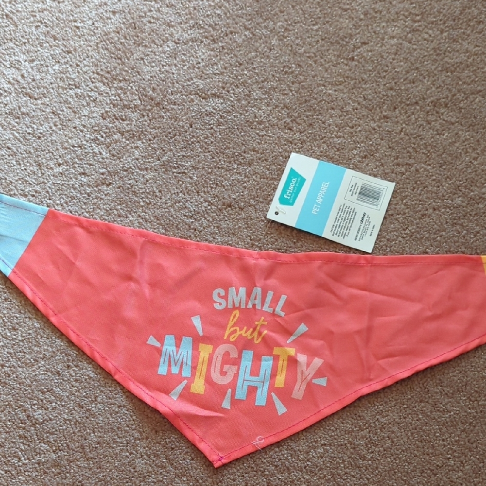 Chewy  Coral and Blue Dogs Bandana Bib Sale